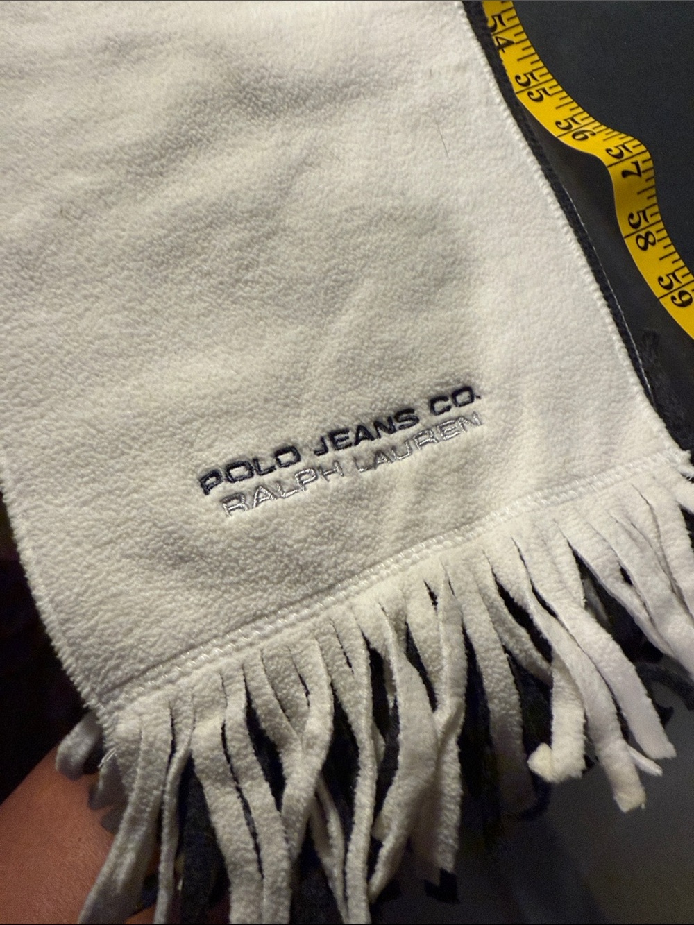 Ralph Lauren reversible scarf- Polo Jeans Co- so warm and cozy! 70 inches long